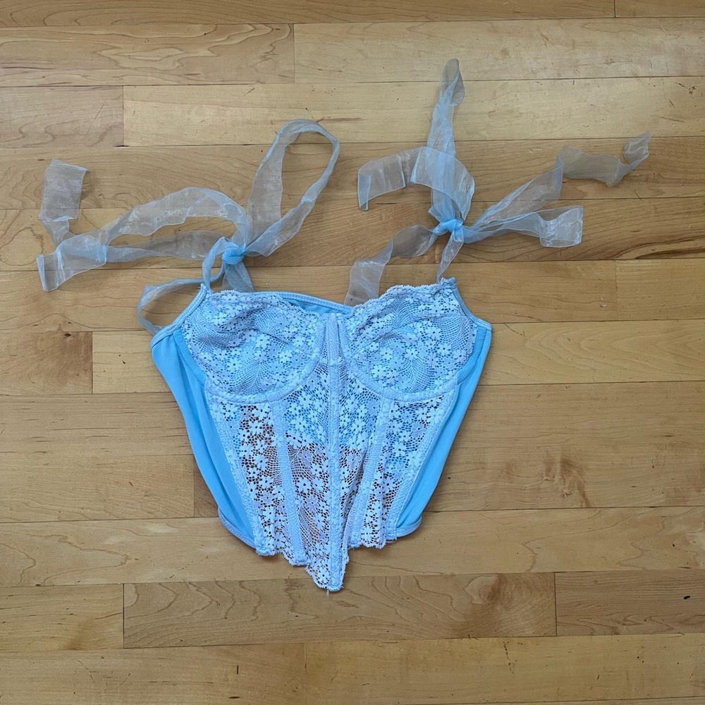 SHEIN - Blue Corset